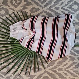 Express Striped Barcelona Cami RWB Sz L